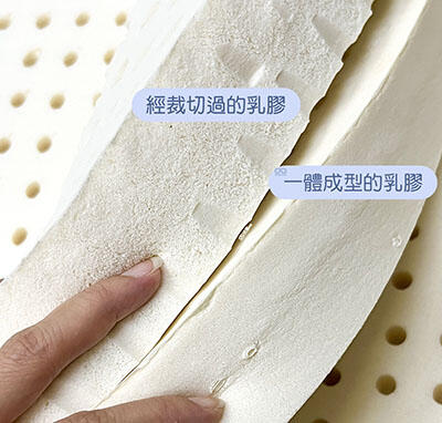 一體成型的乳膠床墊、壽命更長 - 佶豐床墊工廠